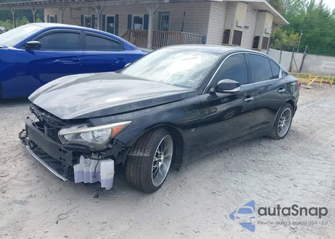 2014 Infiniti Q50 Premium from USA, damaged, VIN JN1BV7APXEM680281